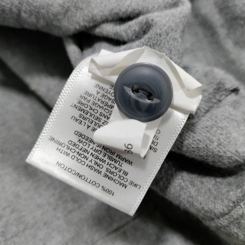 Express 100% Cotton Long Sleeve Full Zip Chore Coat Jacket Gray Men's Size Large - Picture 7 of 12